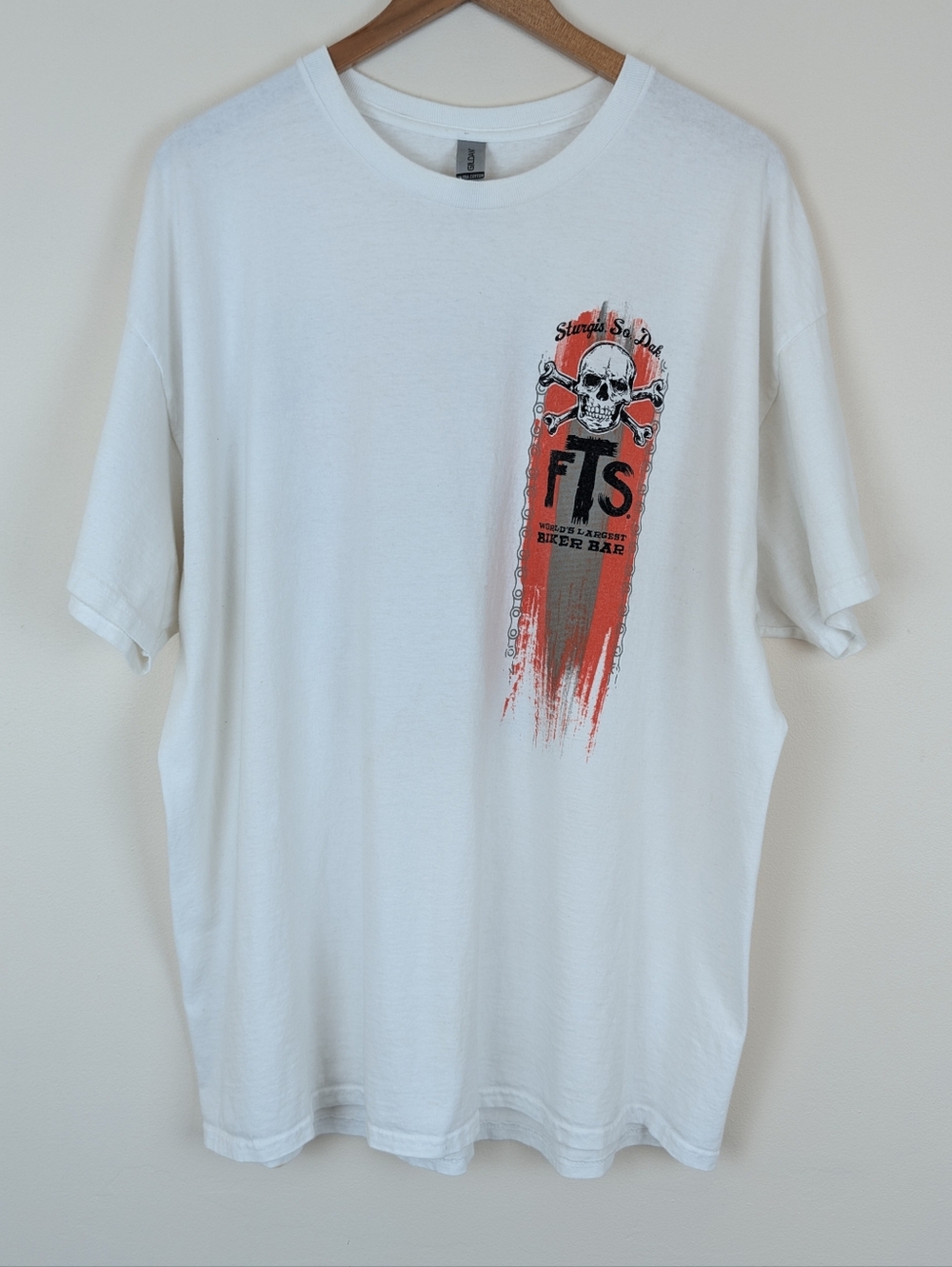 Full Throttle Saloon Sturgis South Dakota White Graphic T-shirt